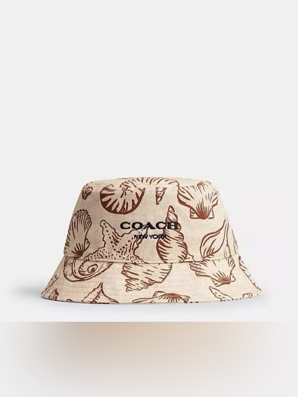 Authentic Coach Seashell Print Bucket Hat